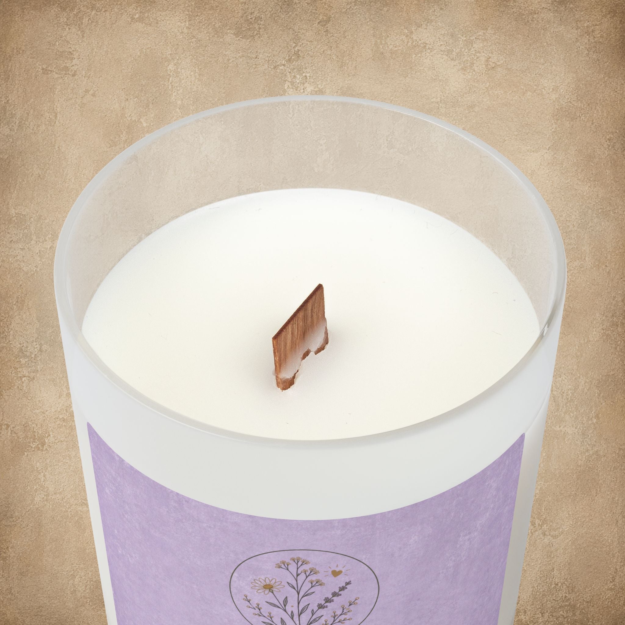 Grace Grew Here, Frosted Glass Soy Candle, 11oz