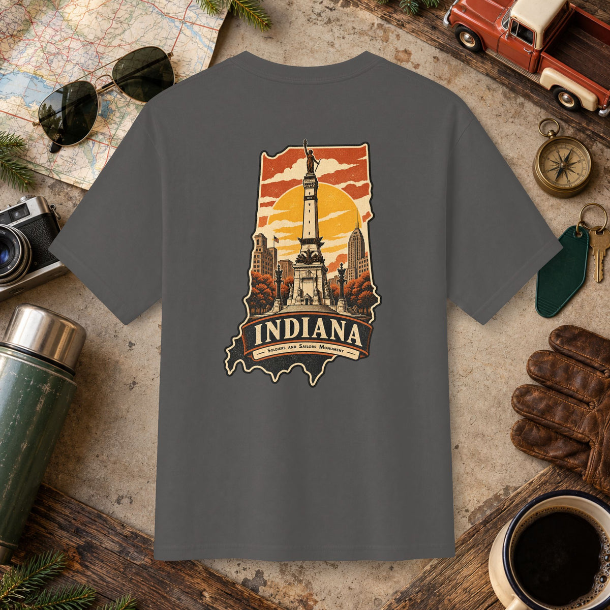 Indiana State Vintage Tee