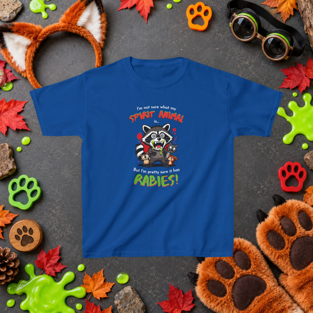 Spirit Animal - Youth T-Shirt - Cute Cartoon Wildlife Graphics