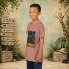 Youth Tee — Cute Black Panther "Zoopable" Kids Graphic T-Shirt