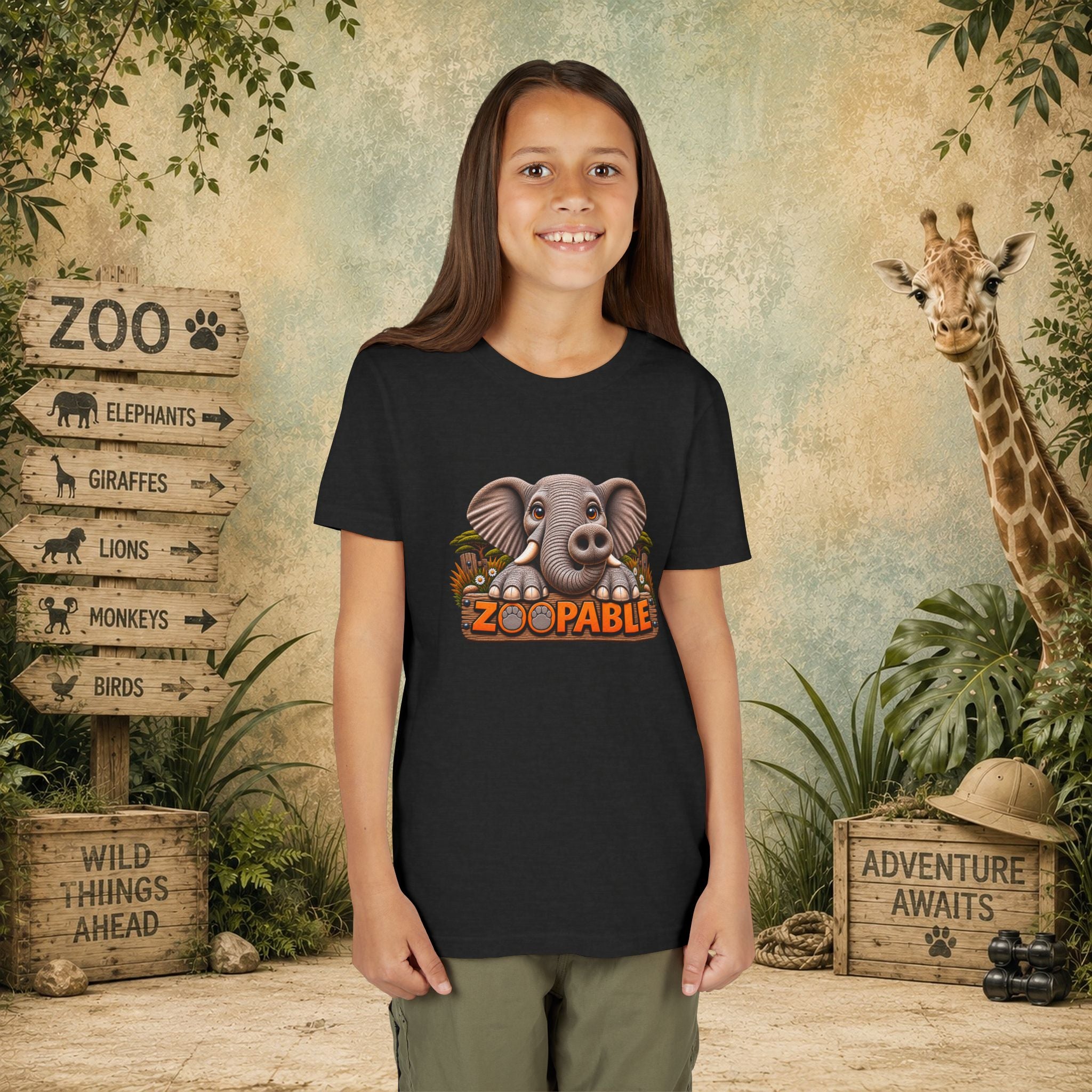 Elephant Zoopable Youth Tee