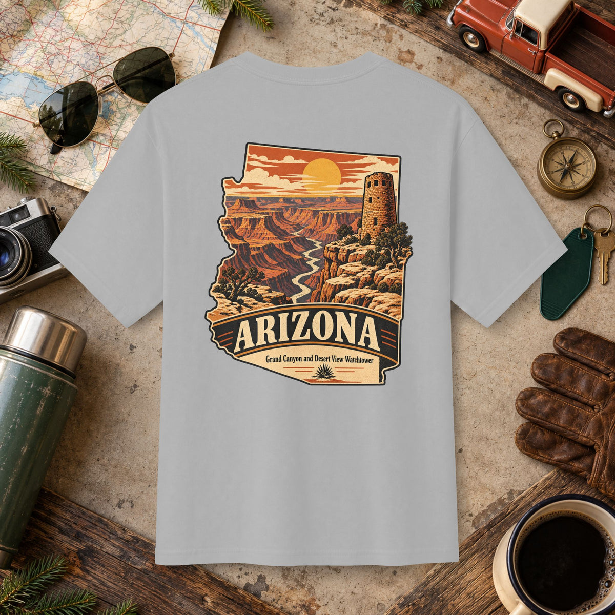 Arizona State Vintage Landscape Tee