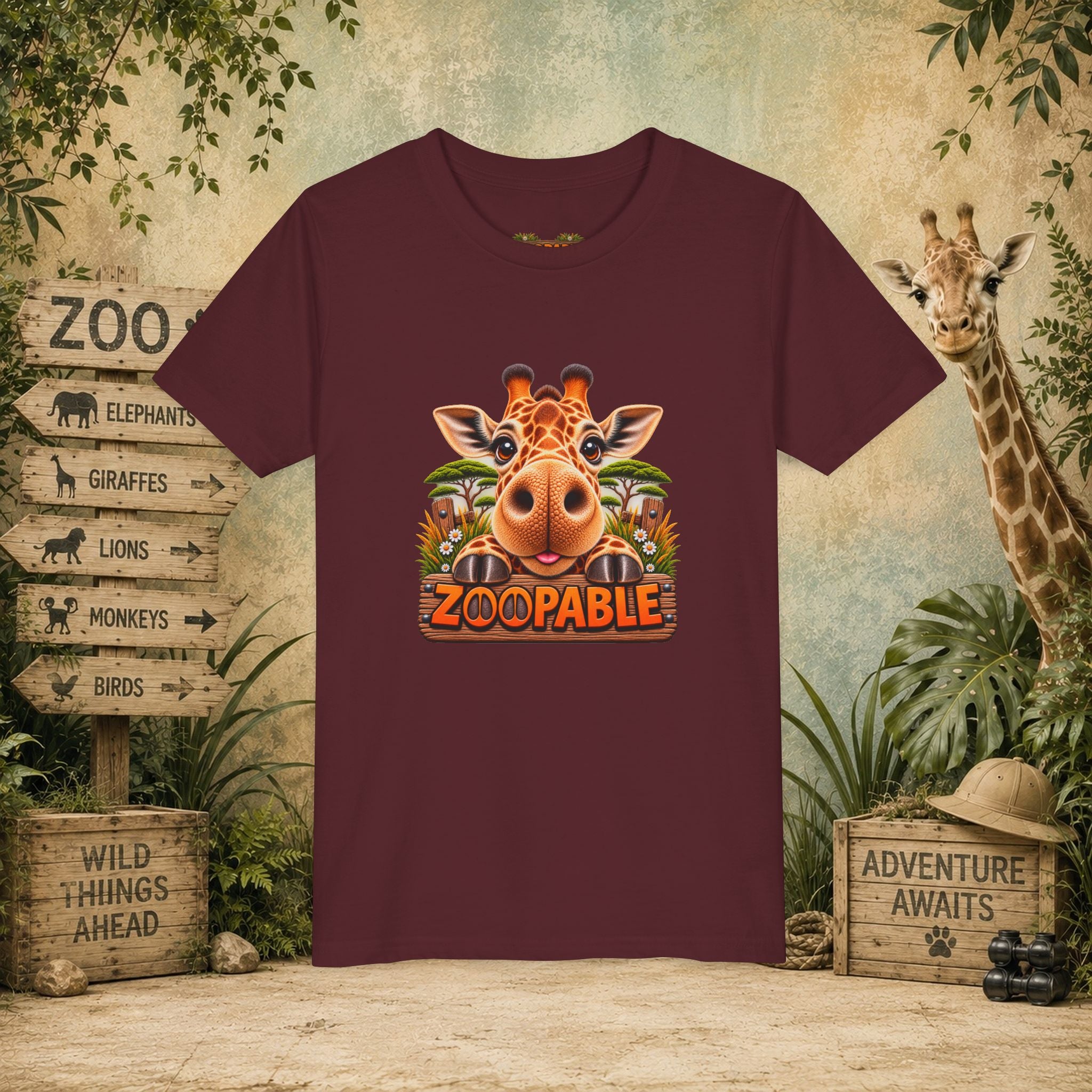 Giraffe Zoopable Youth Tee