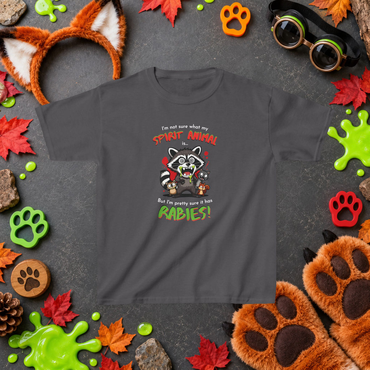 Spirit Animal - Youth T-Shirt - Cute Cartoon Wildlife Graphics
