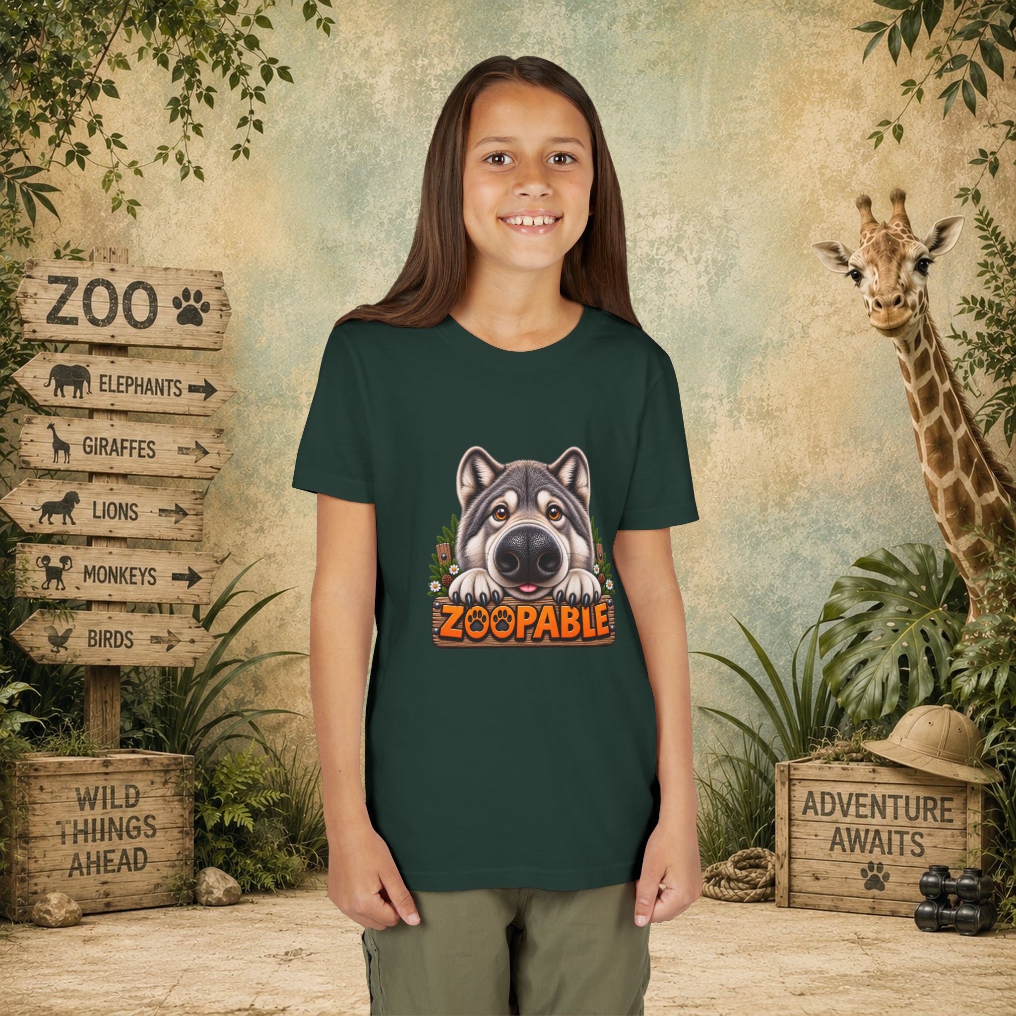 Wolf Zoopable Youth Tee