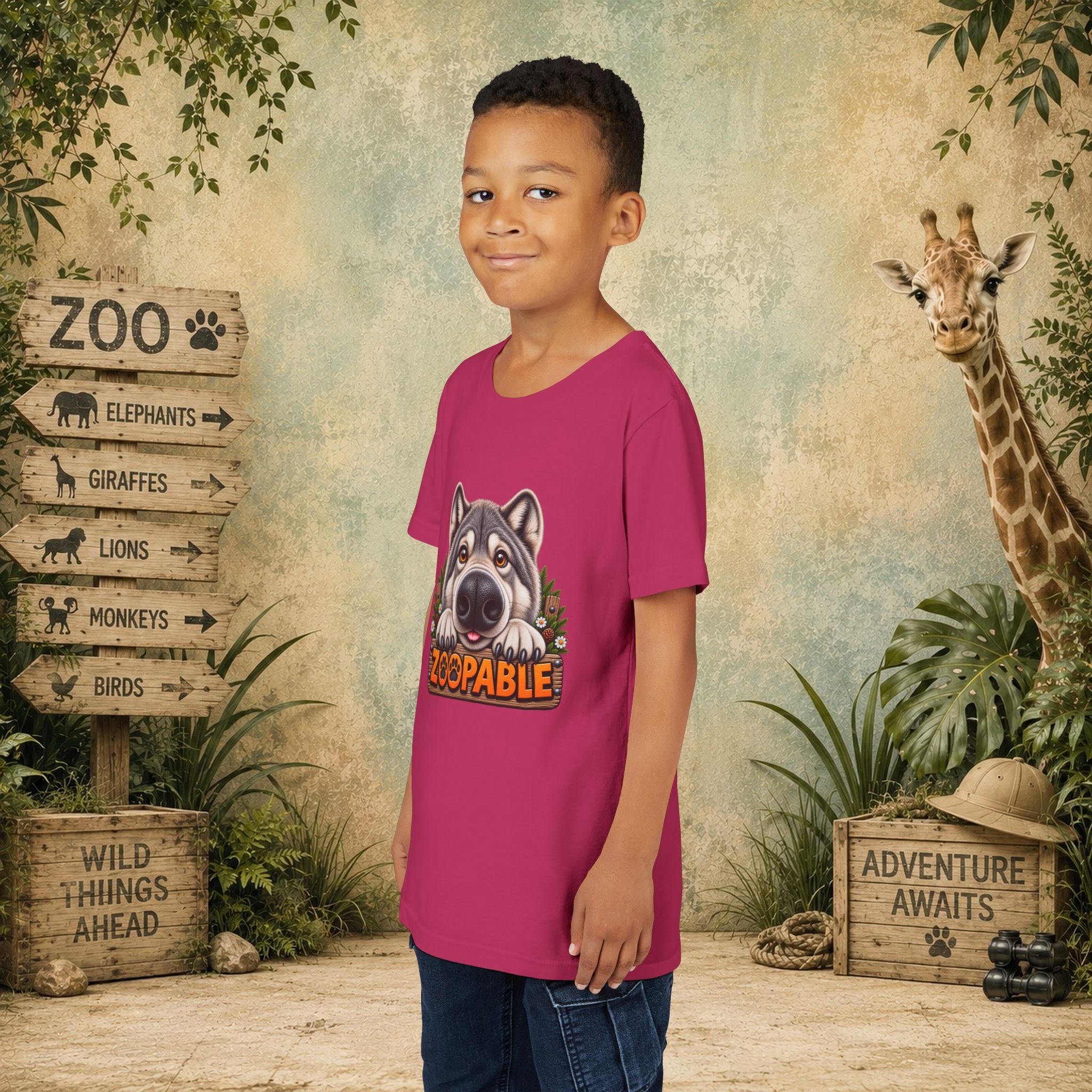 Wolf Zoopable Youth Tee