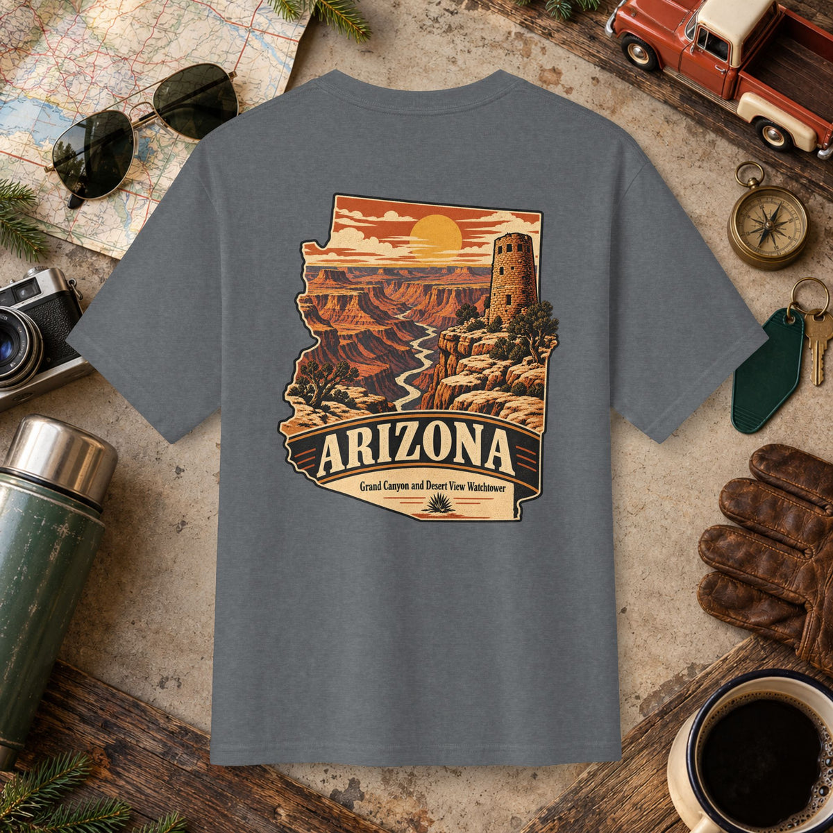 Arizona State Vintage Landscape Tee