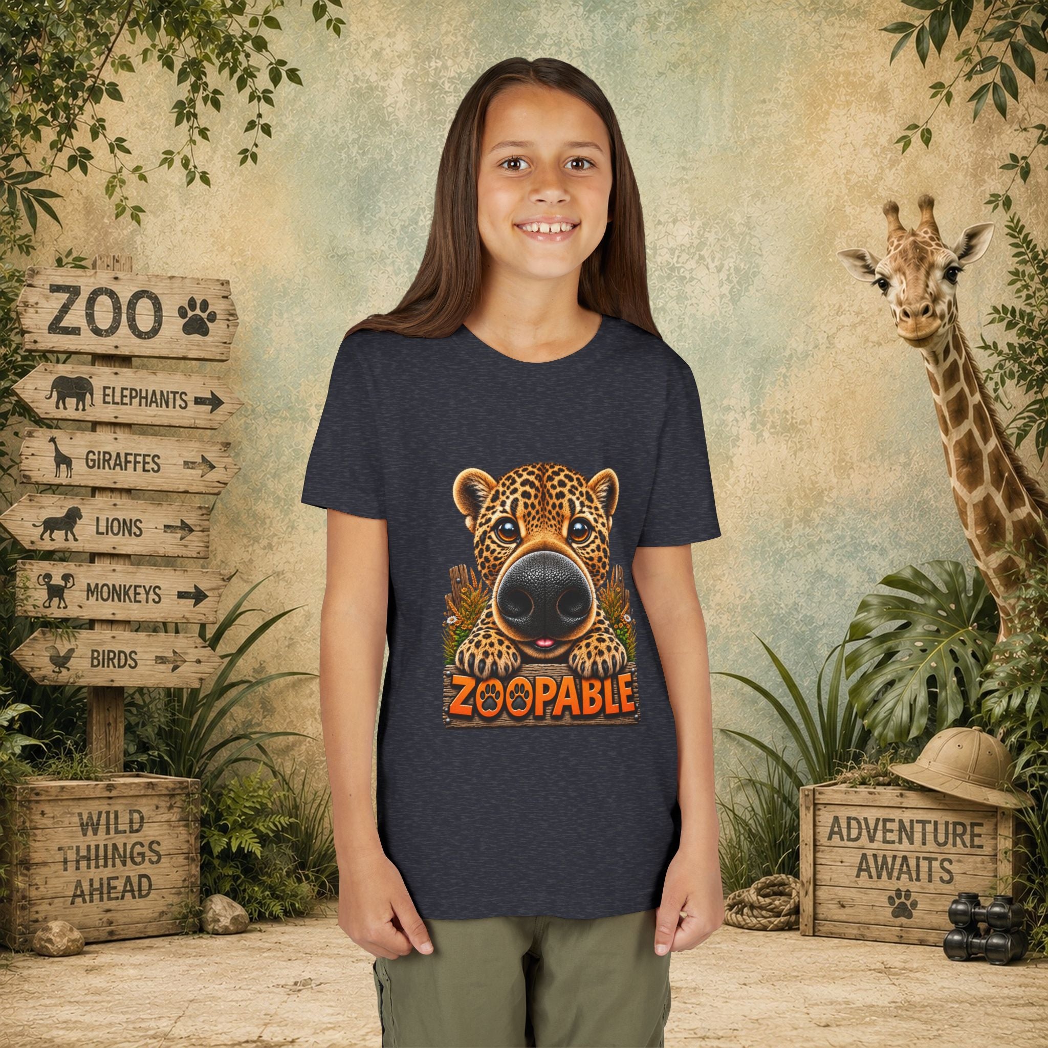 Leopard Zoopable Youth Tee