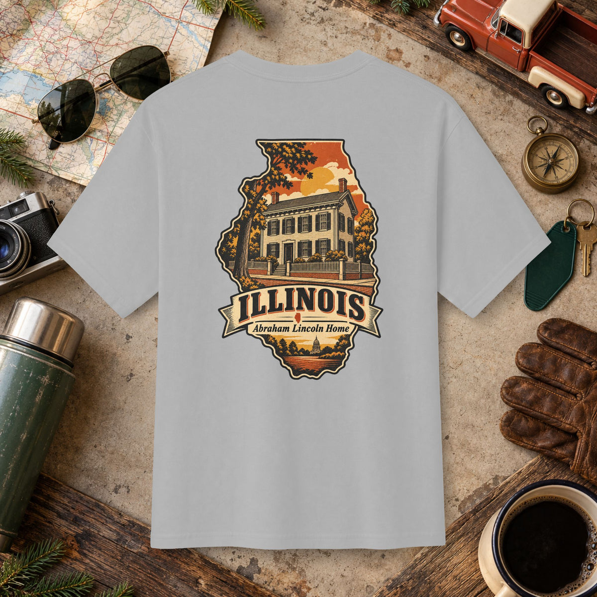 Illinois State Vintage Tee