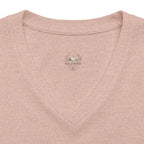 Women's Relaxed Heather CVC V-Neck Tee