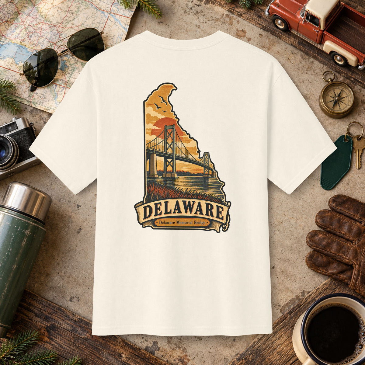 Delaware State Vintage Tee