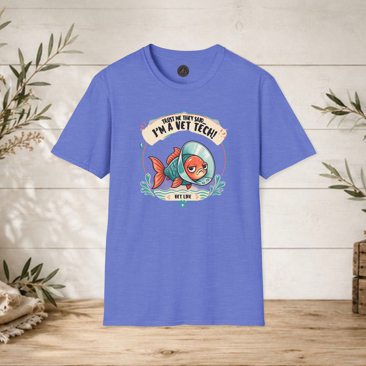 Funny Vet Tech Goldfish Tee: “Trust Me...I'm a Vet Tech They Said”