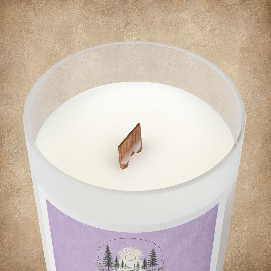 "Chasing the Light" Frosted Glass Soy Candle, 11oz