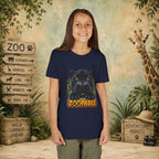 Youth Tee — Cute Black Panther "Zoopable" Kids Graphic T-Shirt