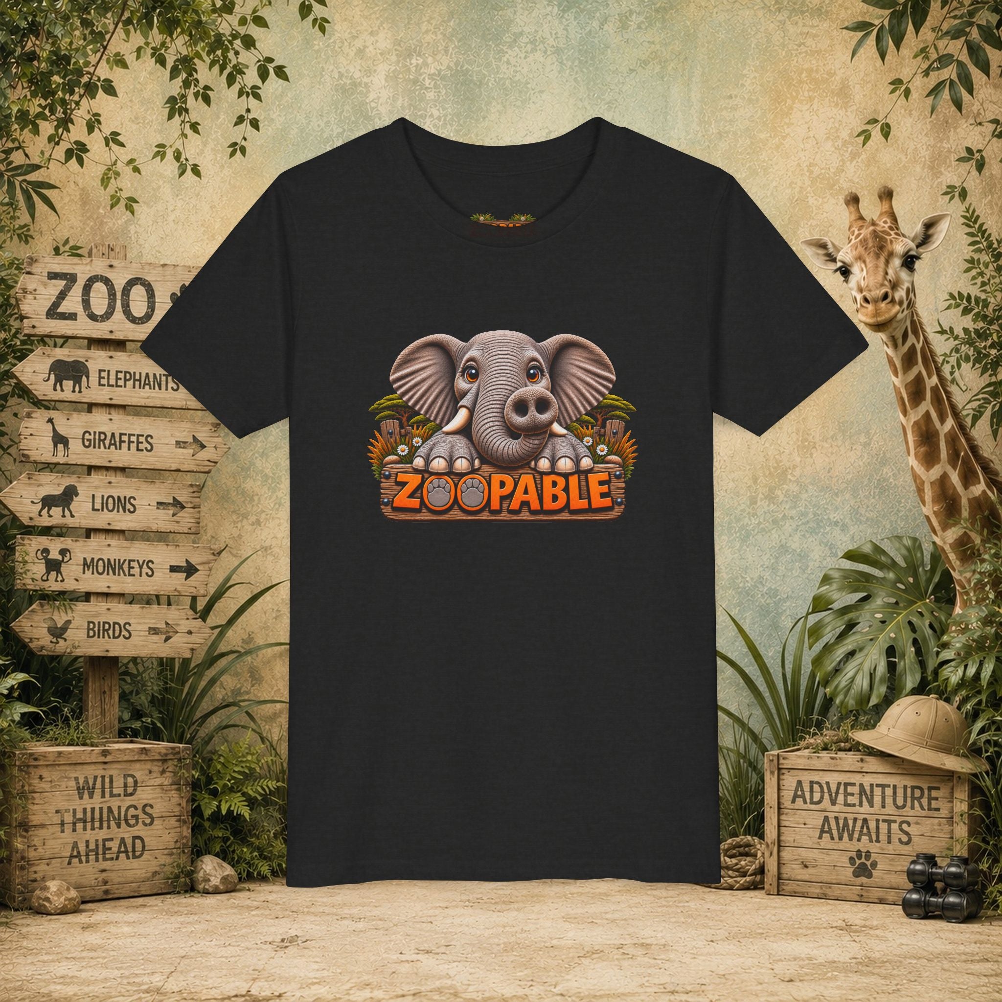 Elephant Zoopable Youth Tee