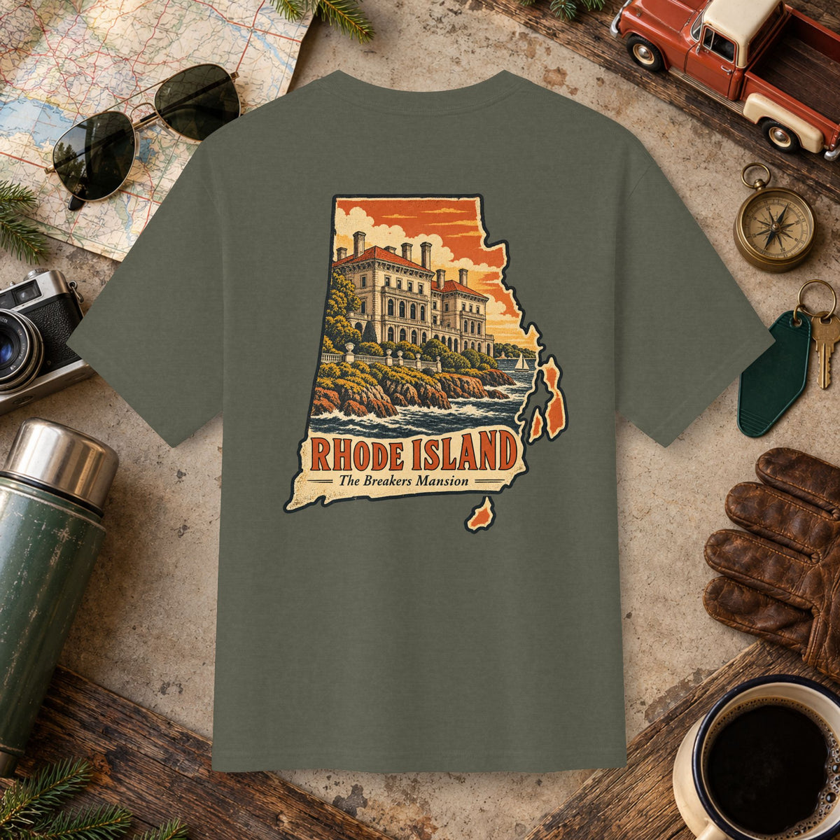 Rhode Island State Vintage Tee