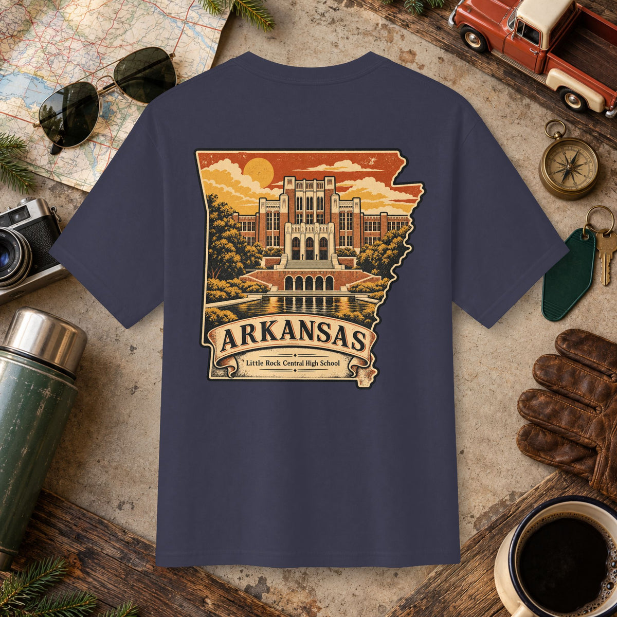 Arkansas Vintage Landscape Tee