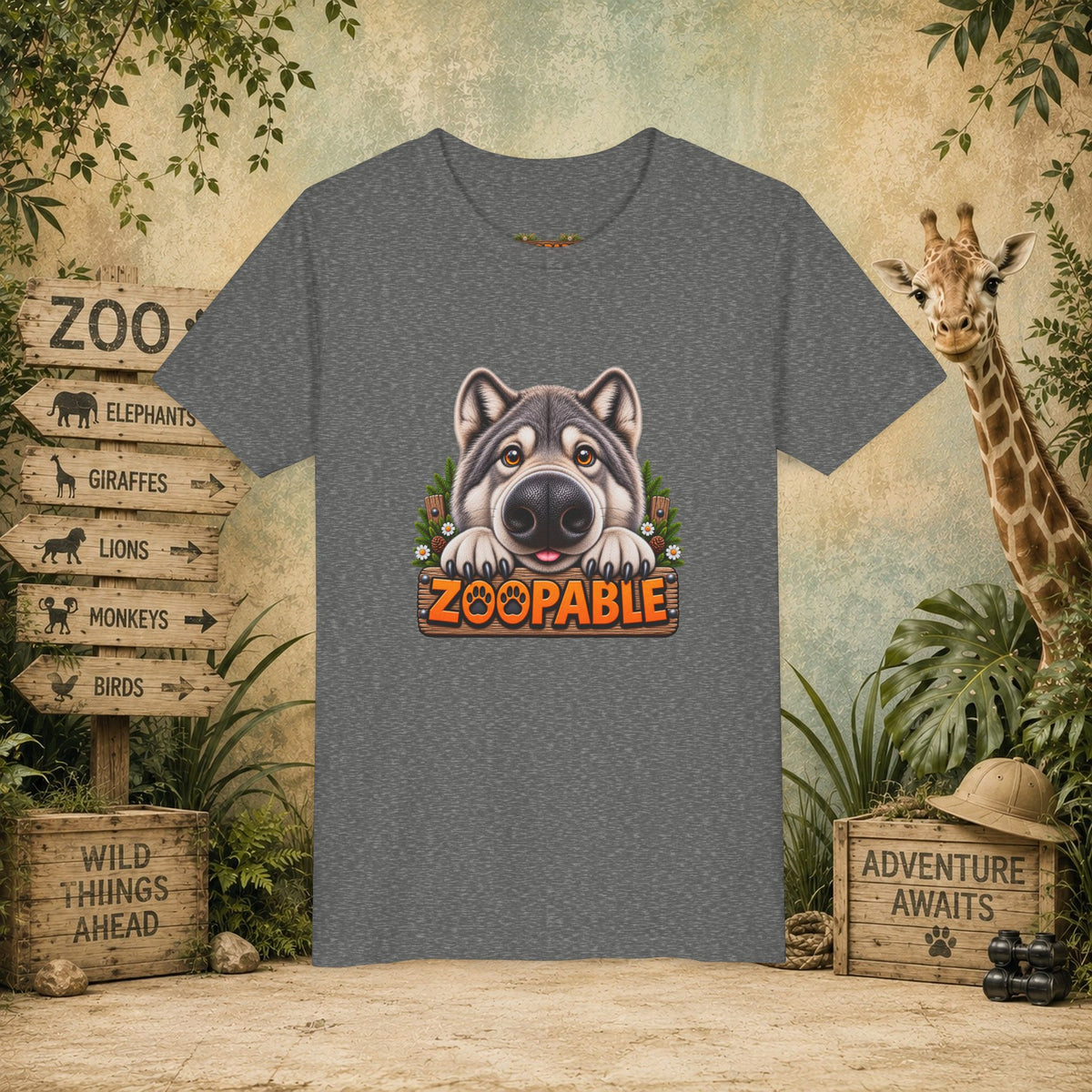Wolf Zoopable Youth Tee