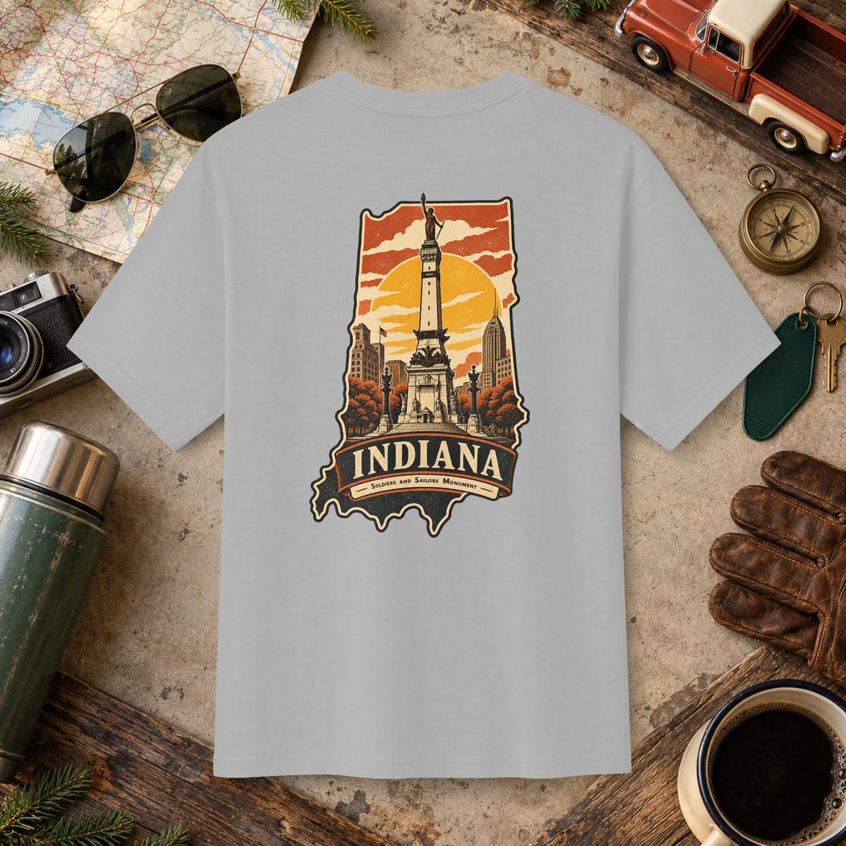 Indiana State Vintage Tee