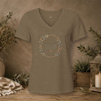 Women's Relaxed Heather CVC V-Neck Tee
