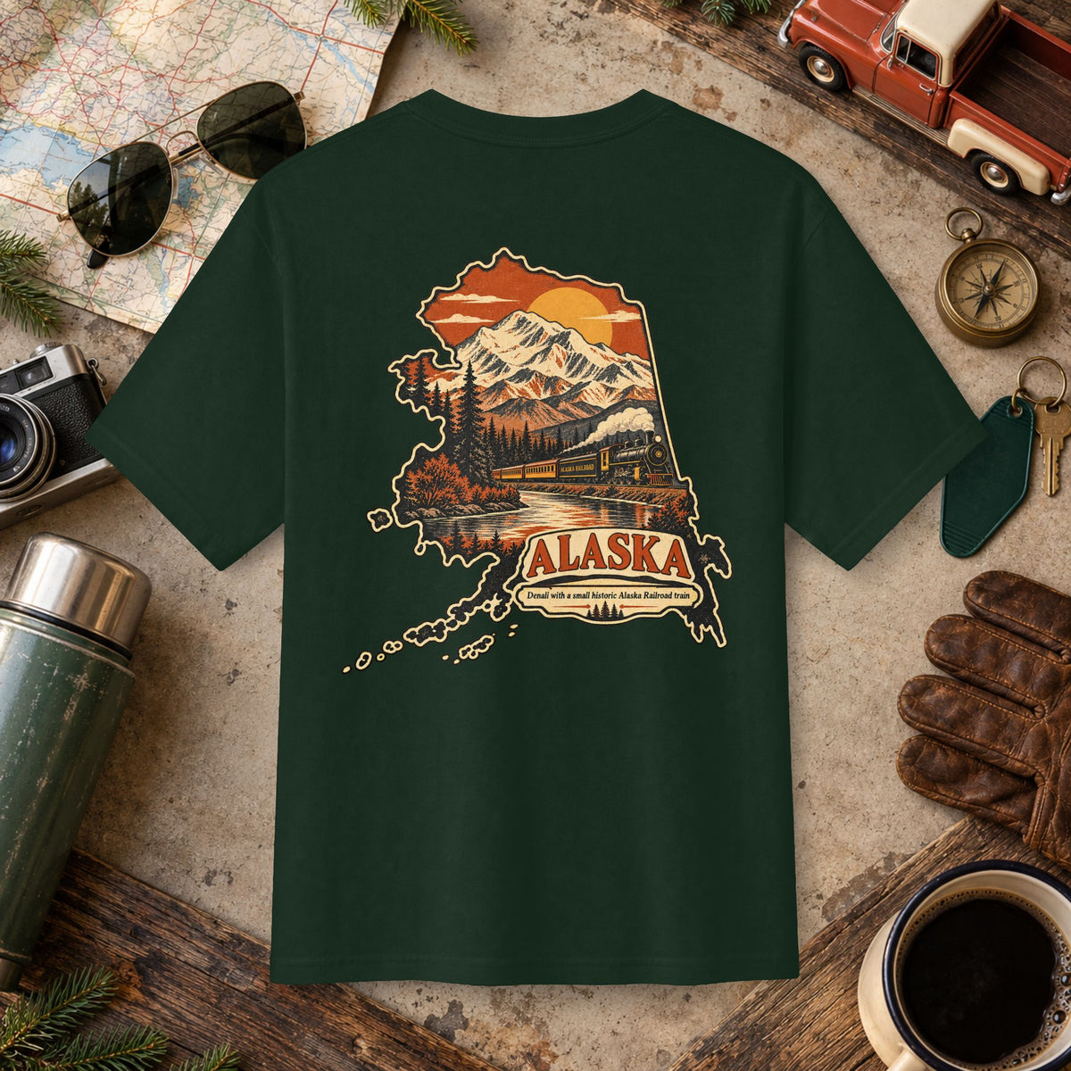 Alaska Vintage Landscape Tee