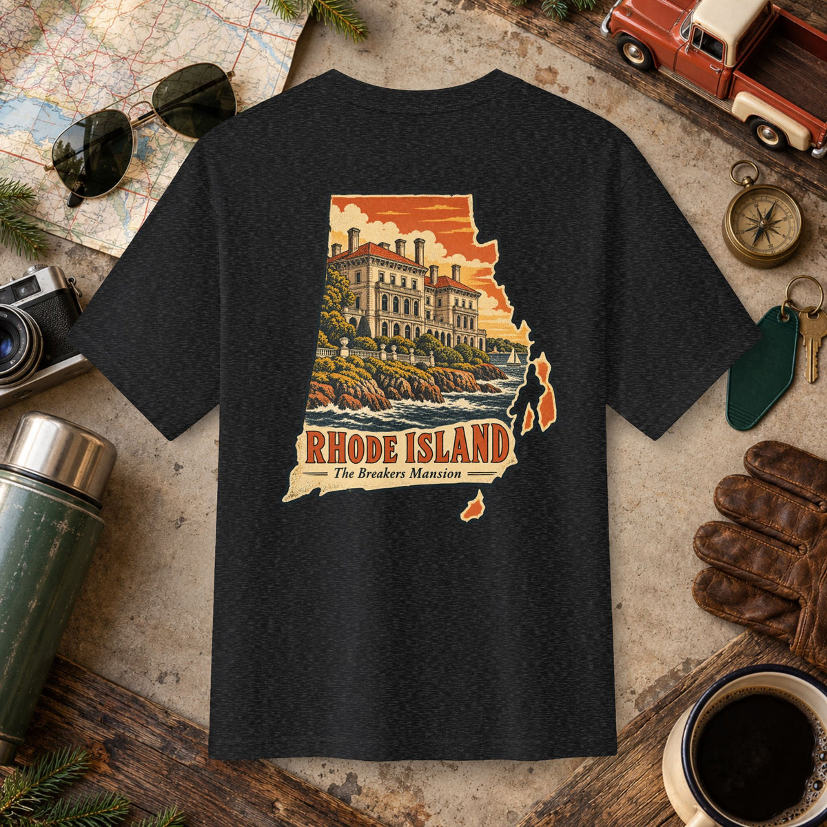 Rhode Island State Vintage Tee