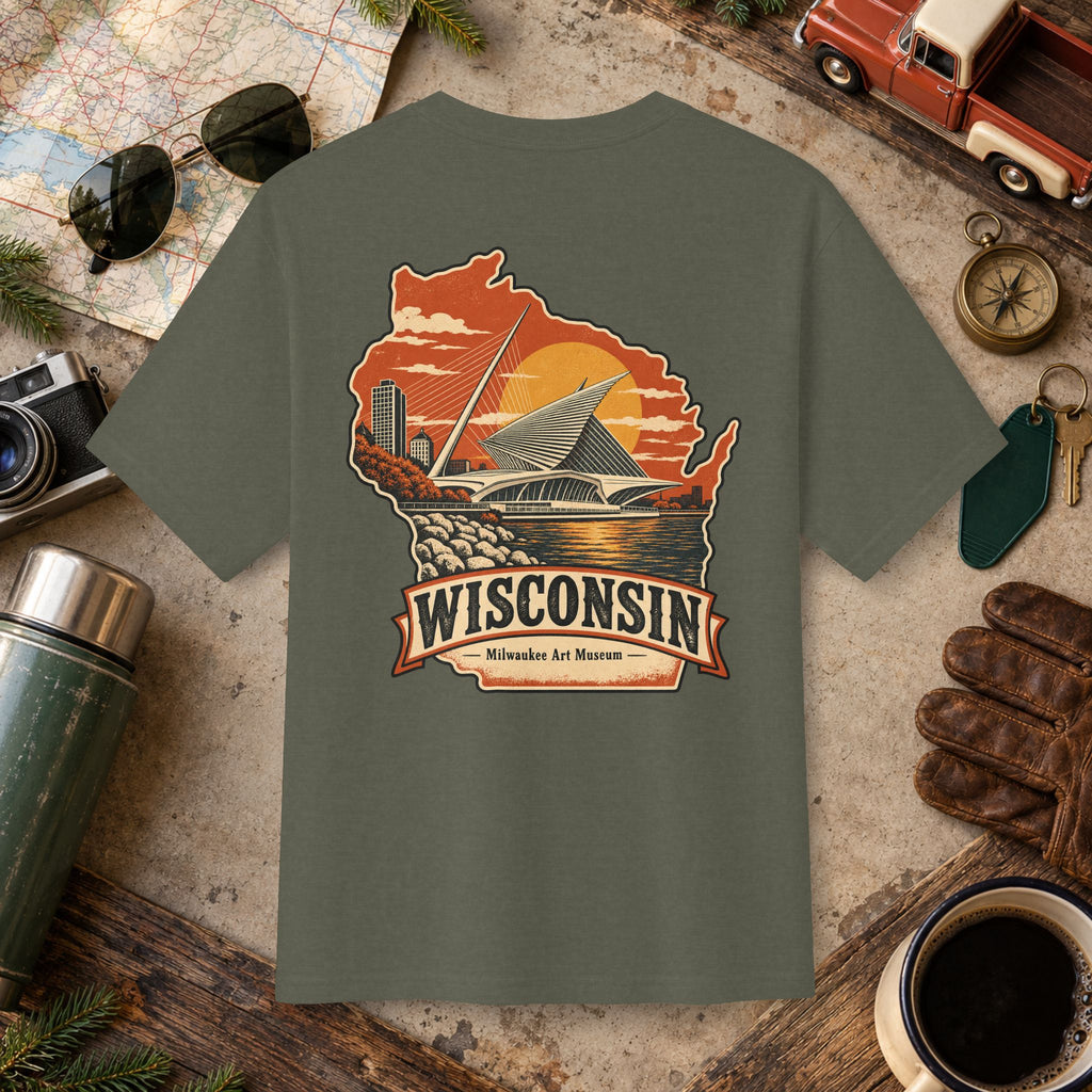 Wisconsin State Vintage Tee