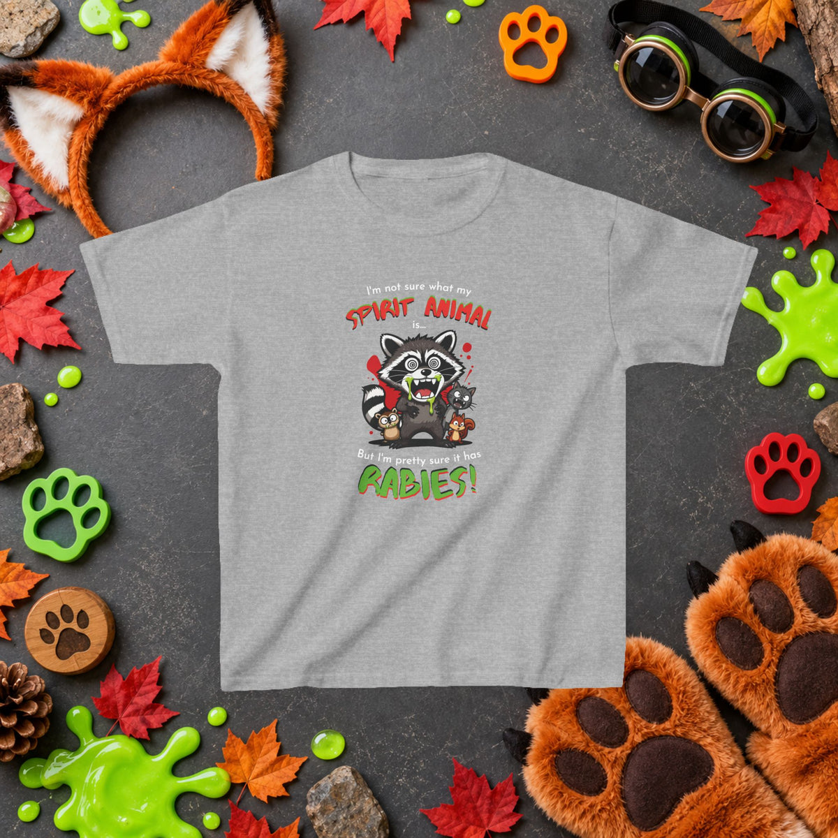Spirit Animal - Youth T-Shirt - Cute Cartoon Wildlife Graphics