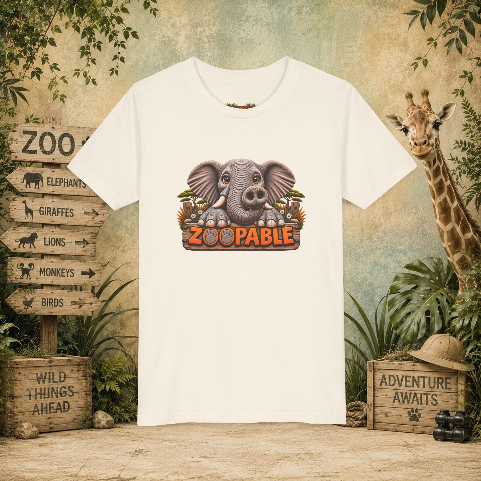 Elephant Zoopable Youth Tee