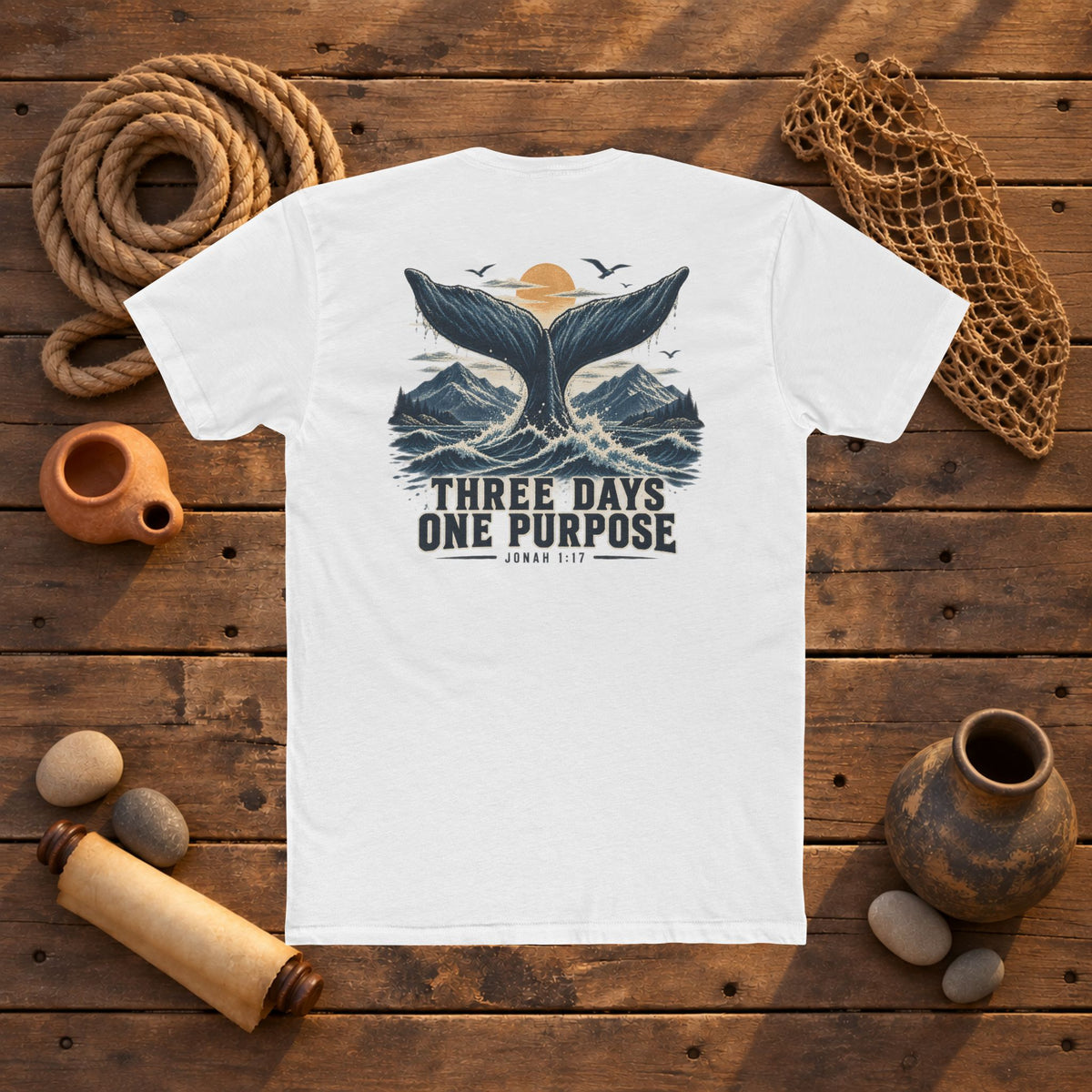 UNSHAKEN - Jonah 1:17 T-Shirt