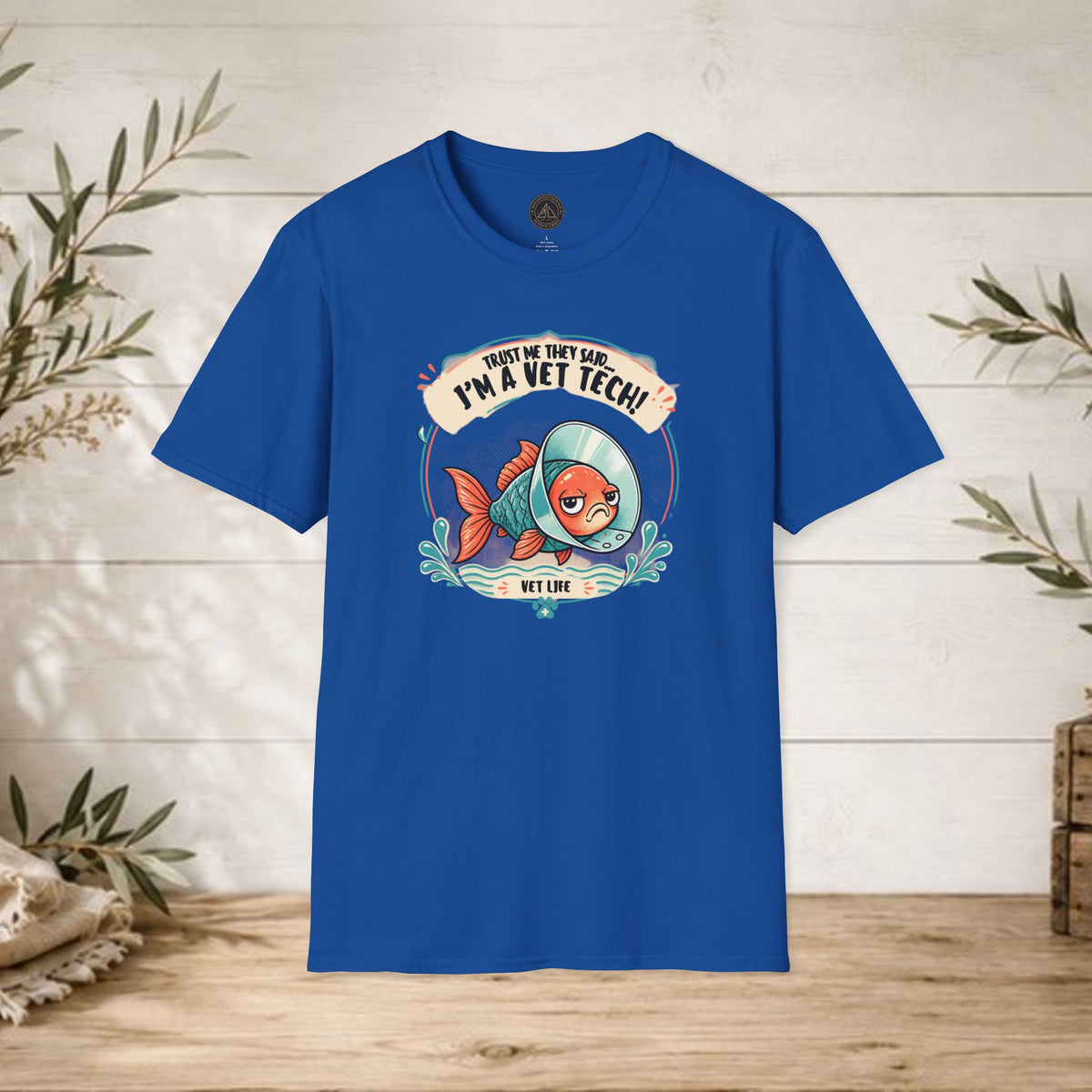Funny Vet Tech Goldfish Tee: “Trust Me...I'm a Vet Tech They Said”