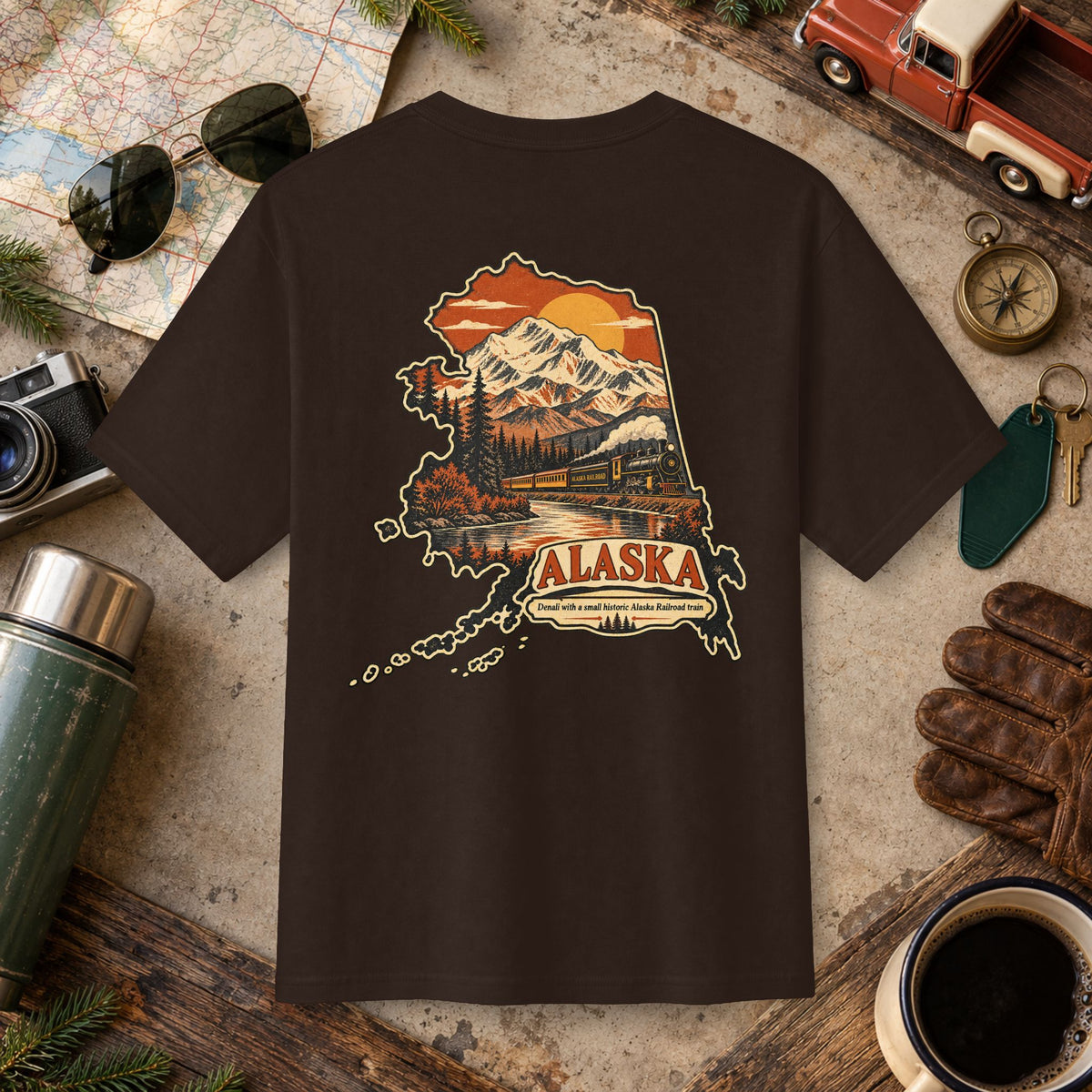 Alaska Vintage Landscape Tee
