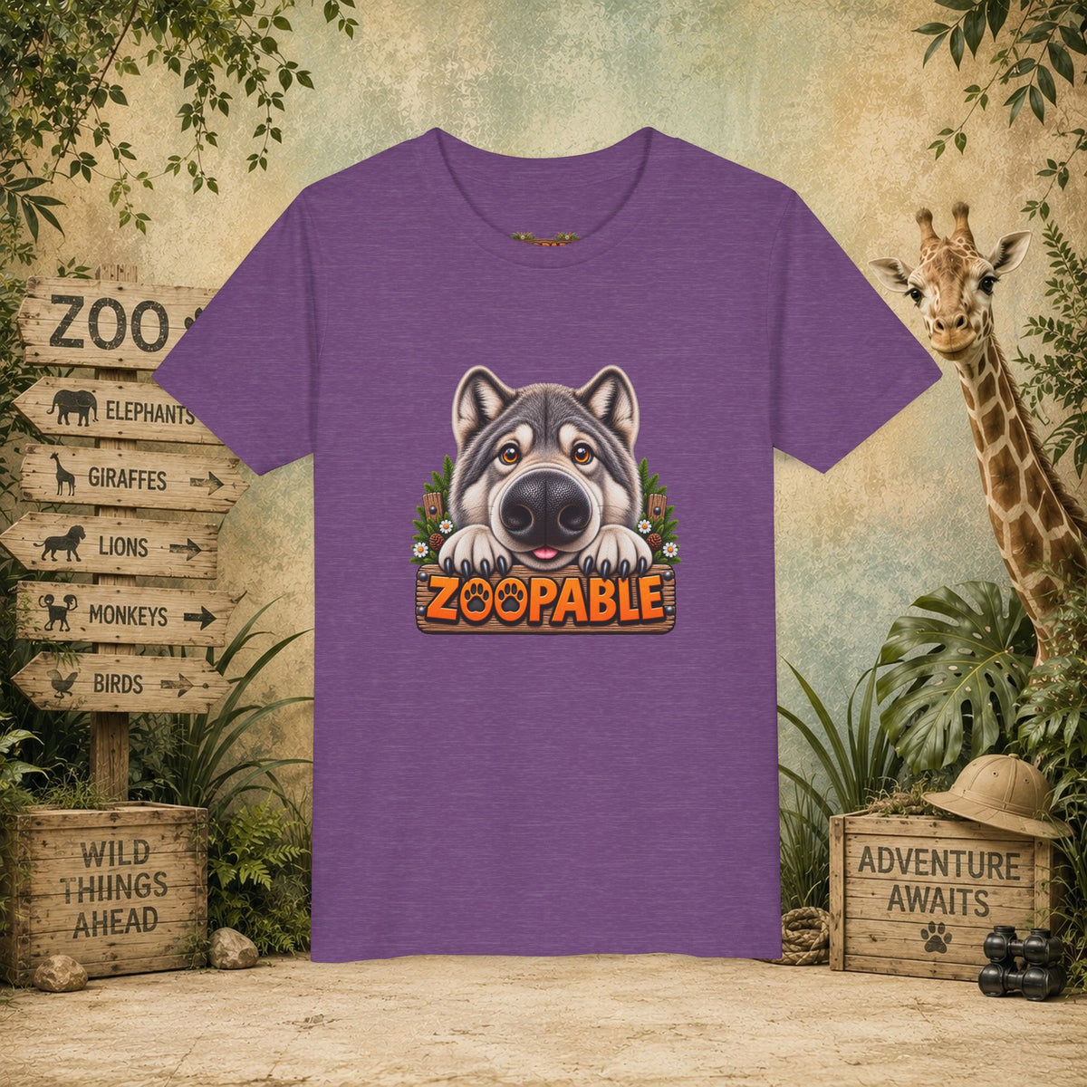 Wolf Zoopable Youth Tee
