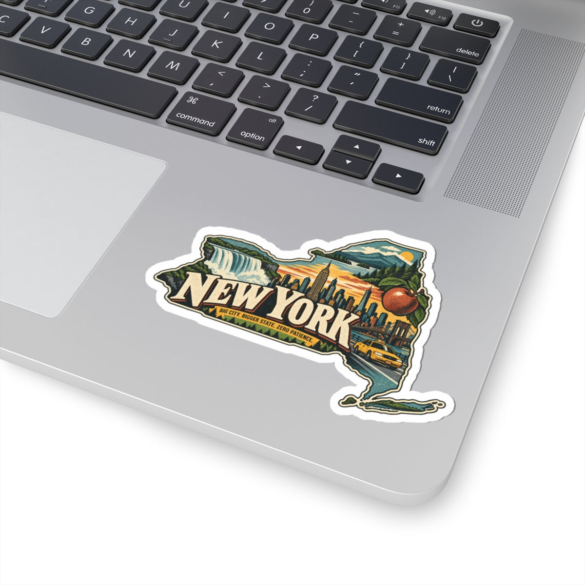 Nevada State Map Kiss-Cut Sticker — Vintage Scenic Landmark