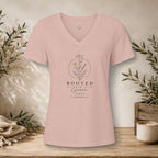 Women's Relaxed Heather CVC V-Neck Tee