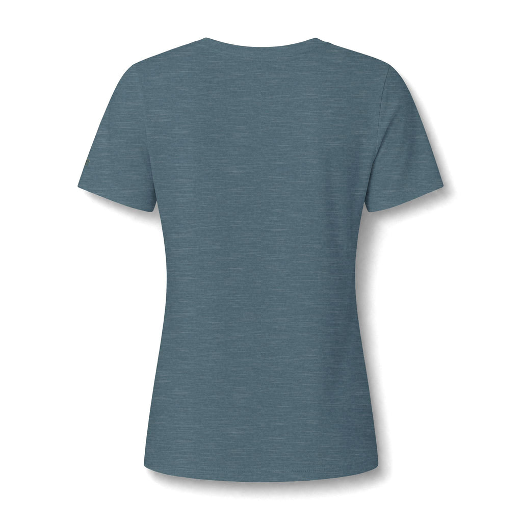 Women's Relaxed Heather CVC V-Neck Tee