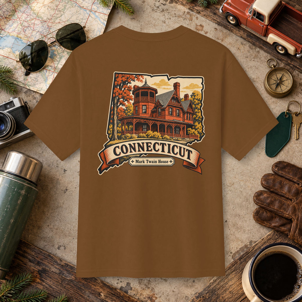 Connecticut State Vintage Tee