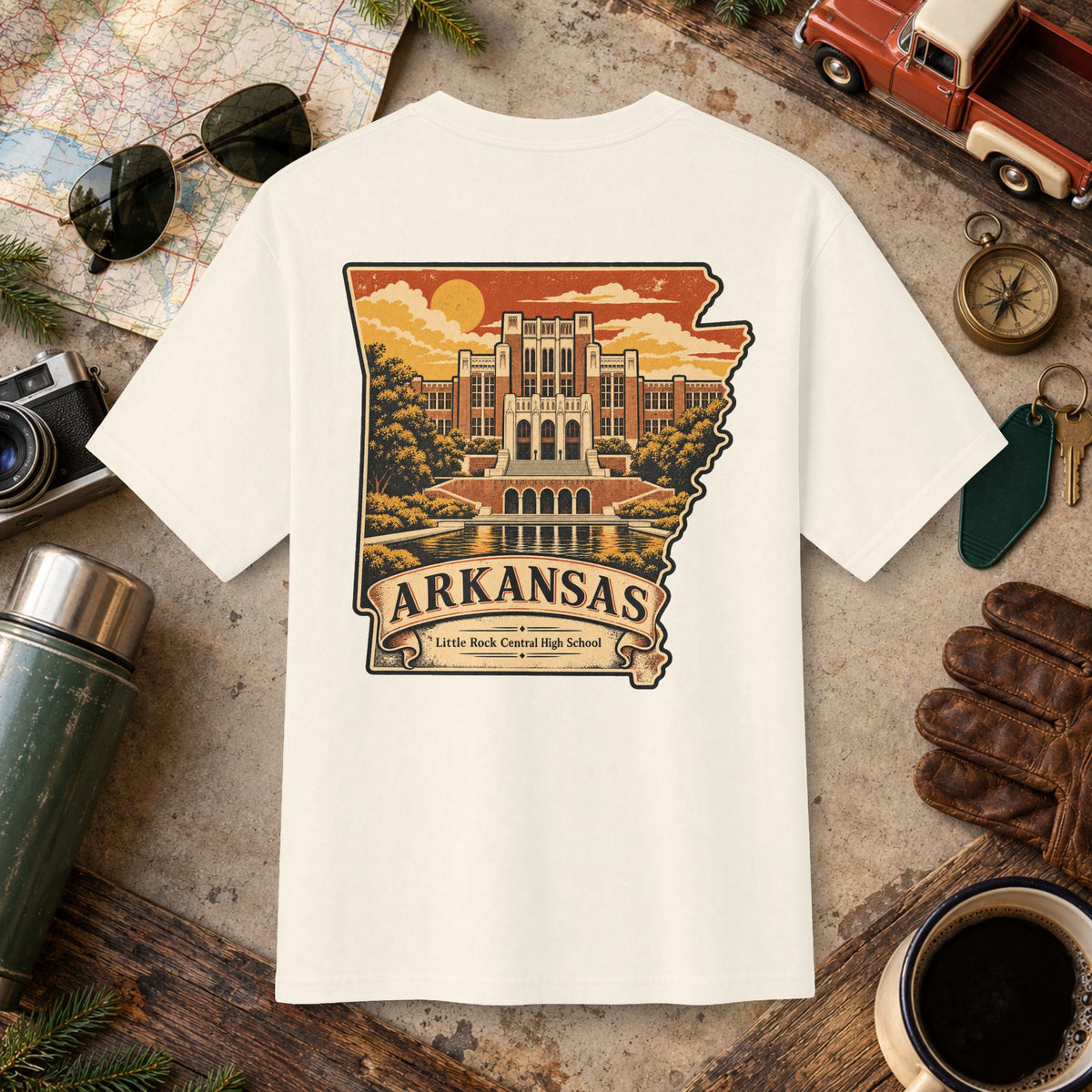 Arkansas Vintage Landscape Tee