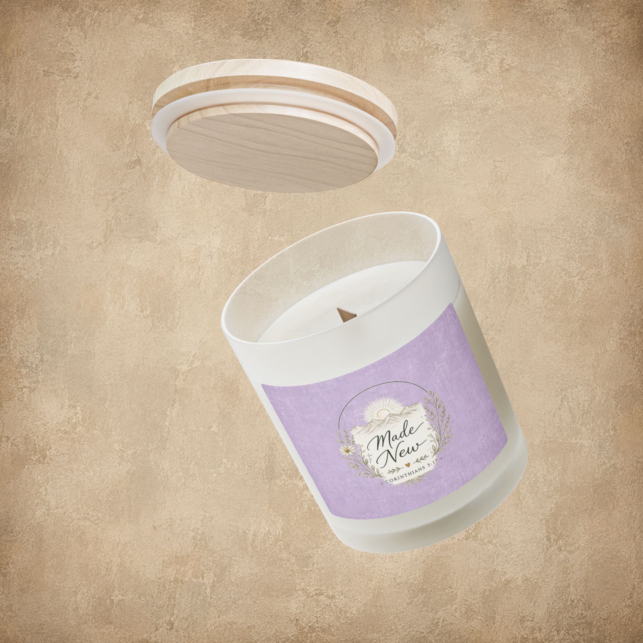 Made New, Frosted Glass Soy Candle, 11oz