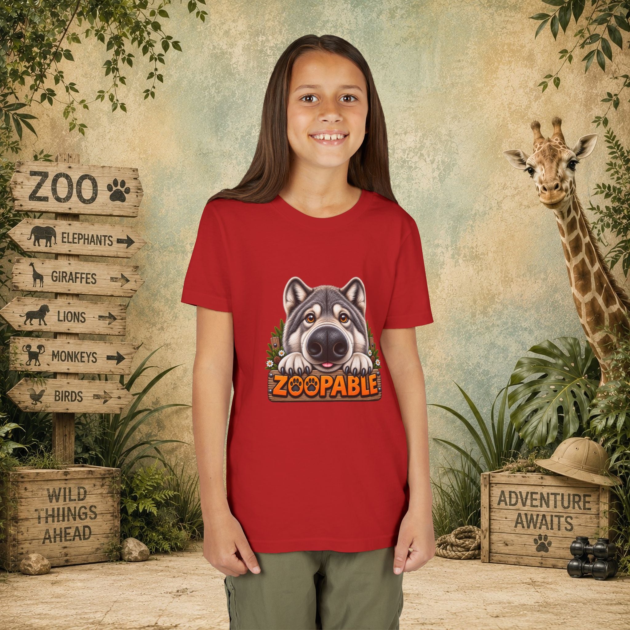 Wolf Zoopable Youth Tee