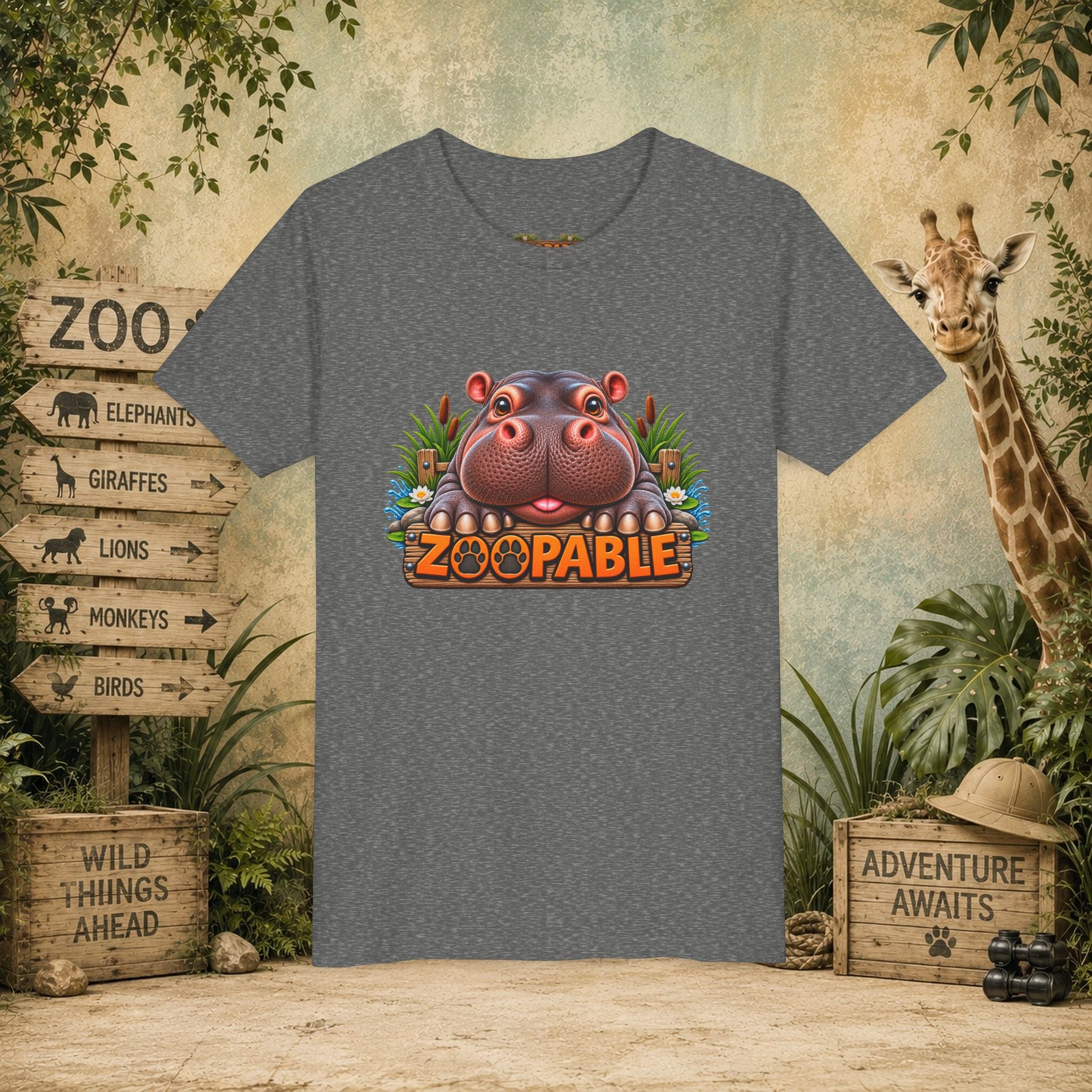 Hippopotamus Zoopable Youth Tee