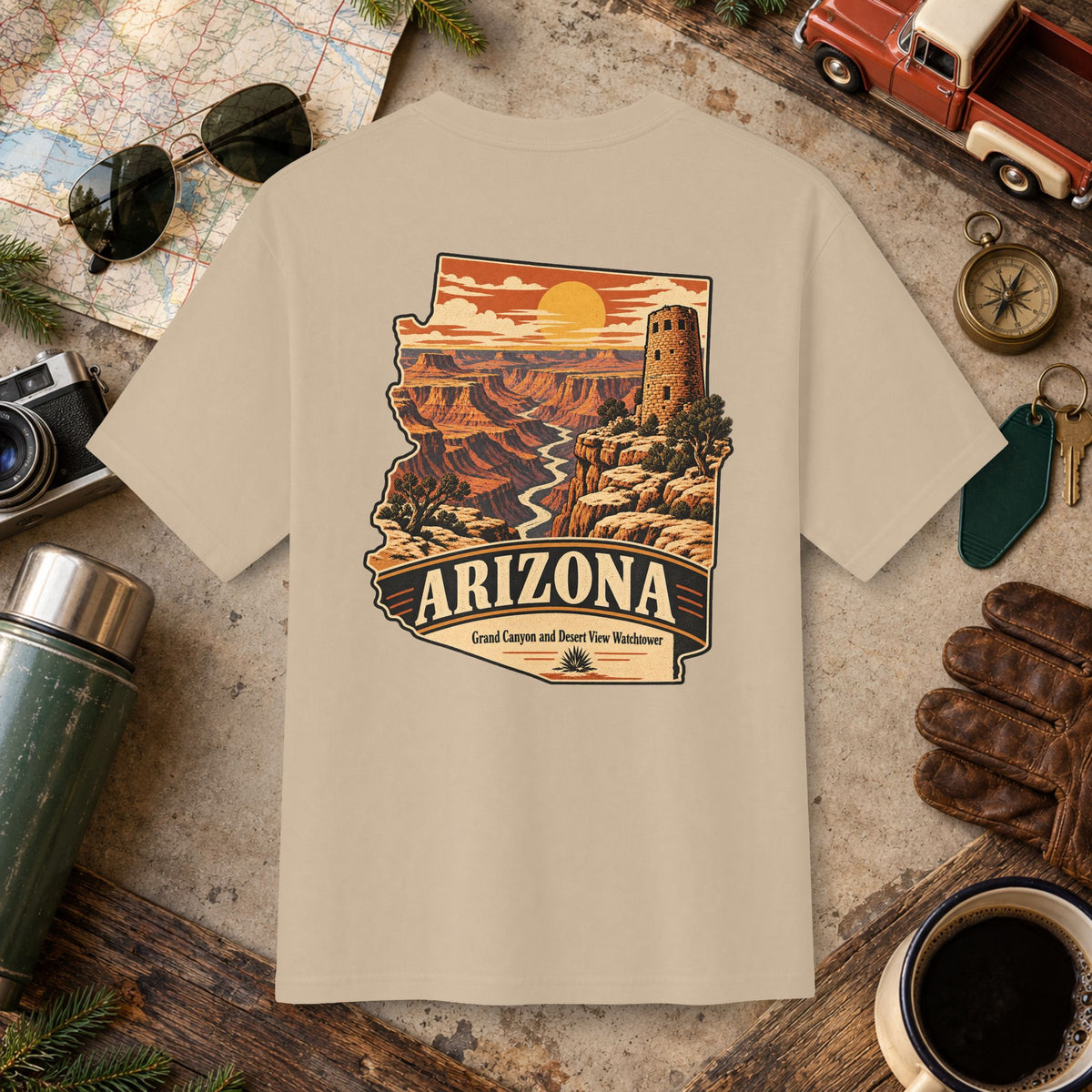 Arizona State Vintage Landscape Tee