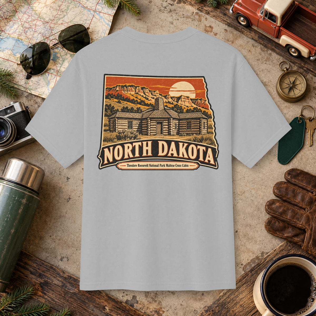 North Dakota State Vintage Tee