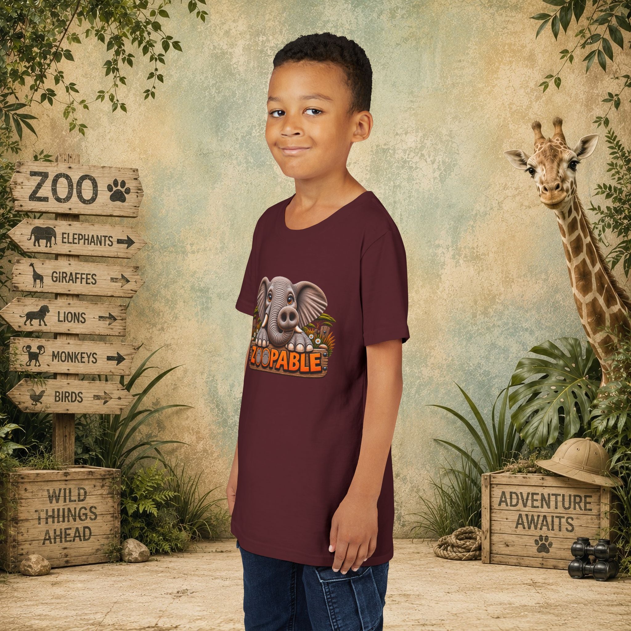 Elephant Zoopable Youth Tee