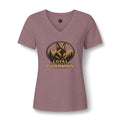 German Shepard V-Neck Tee — "Loyal Gentle Devoted" Dog Lover Shirt