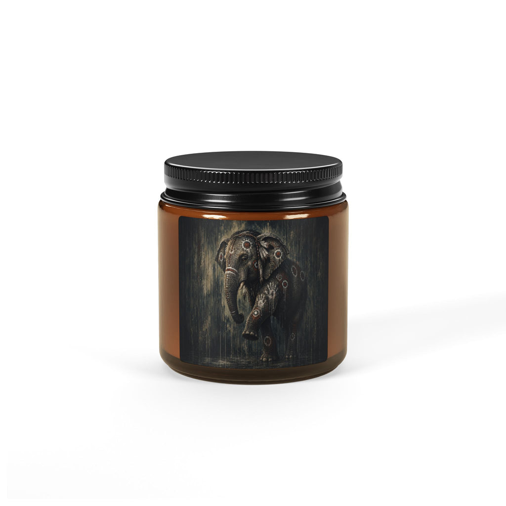 Scented Soy Candle (Multi-Size, Amber Jar)