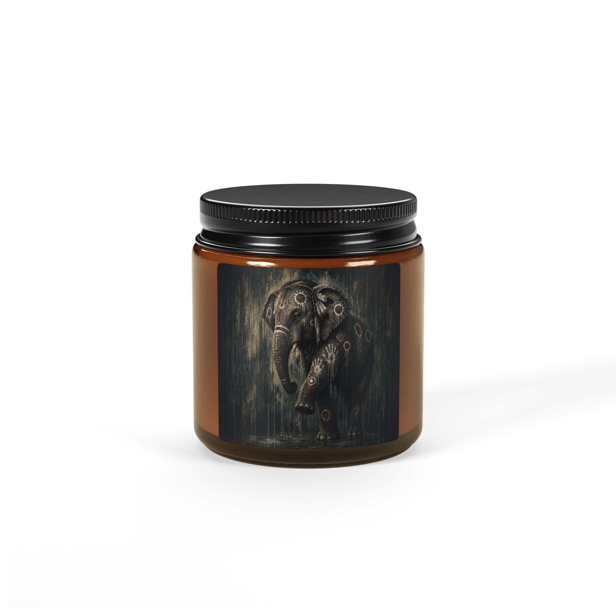 Scented Soy Candle (Multi-Size, Amber Jar)