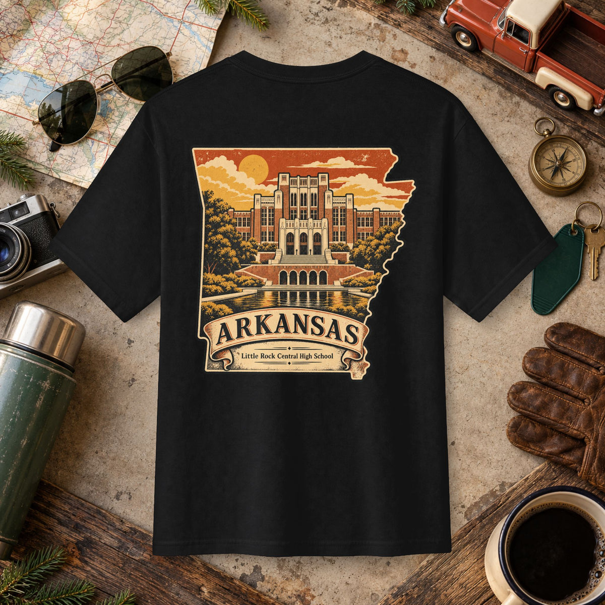 Arkansas Vintage Landscape Tee
