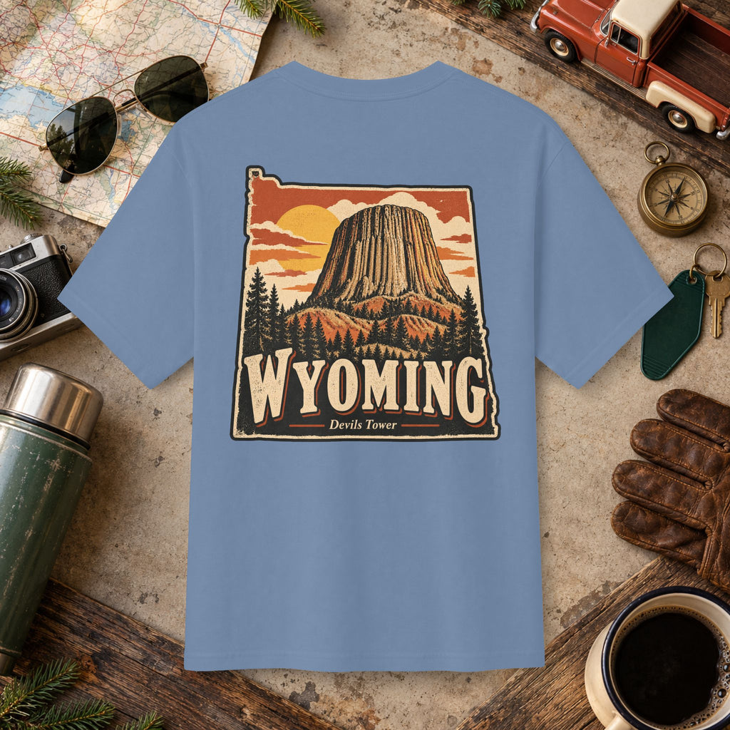Wyoming State Vintage Tee