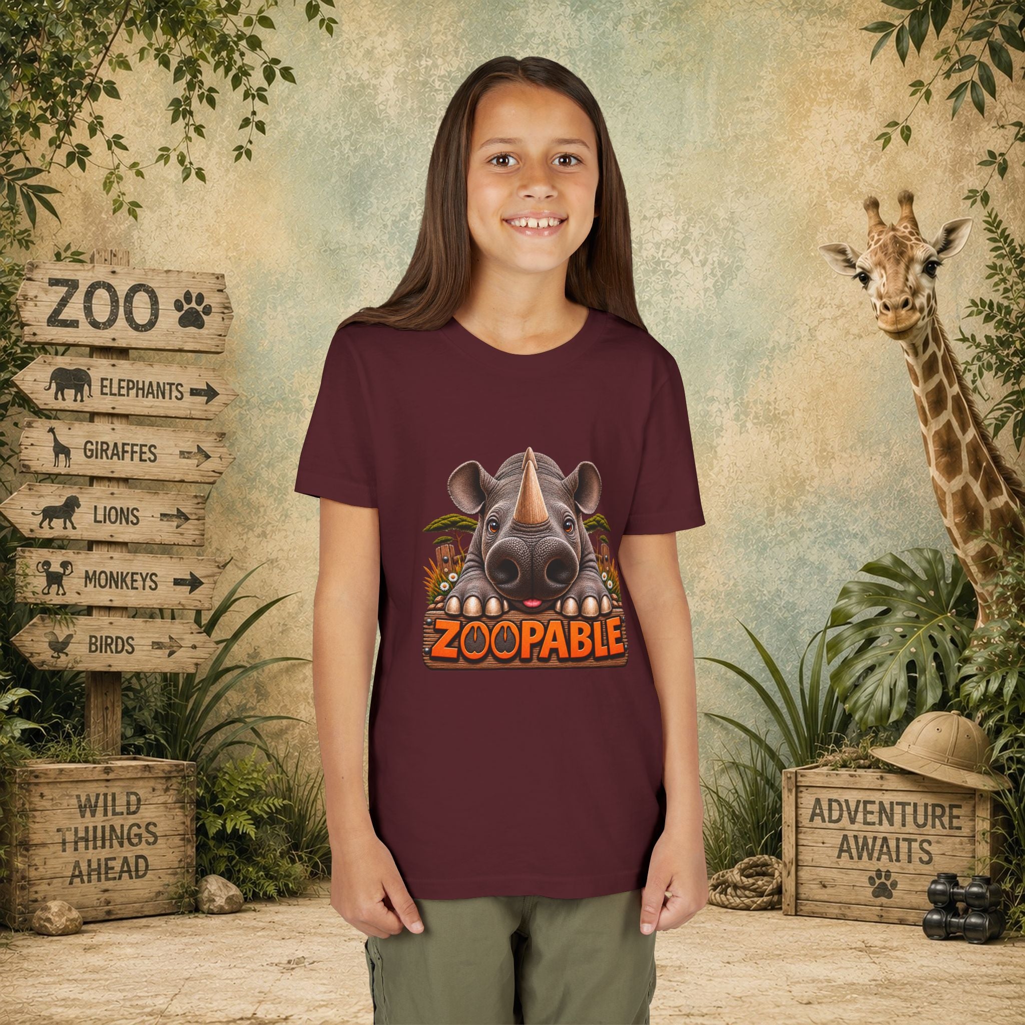 Rhinoceros Zoopable Youth Tee